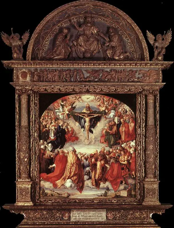 The Adoration of the Holy Trinity Landauer Altar Albrecht Durer